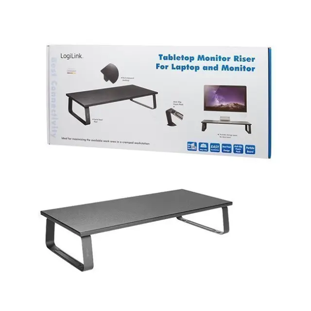 LogiLink Επιτραπέζια Βάση Οθόνης 20kg Black (BP0065)