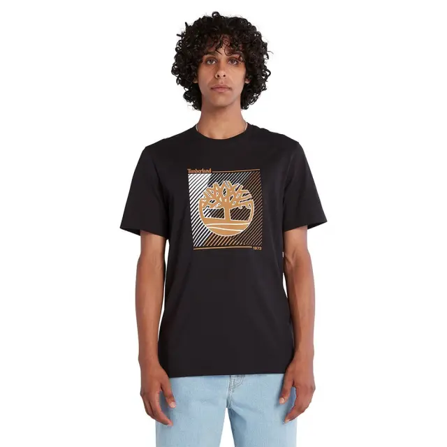 TIMBERLAND SS LOGO GRAPHIC TEE ΜΠΛΟΥΖΑ ΑΝΔΡΙΚΗ BLACK
