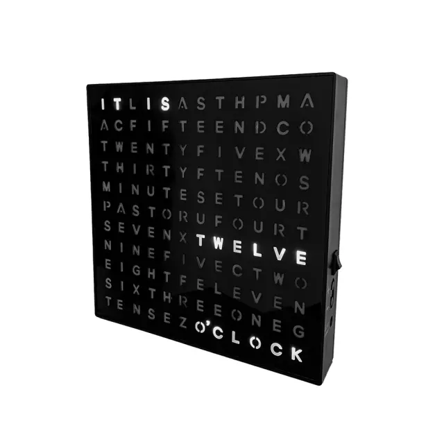 The Source® LED Word Clock/ Μοντέρνο Ρολόι με Χρόνο σε Λέξεις