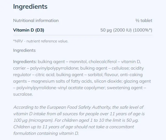 Olimp Labs Gold-Vit D3 FAST 4000 IU 2