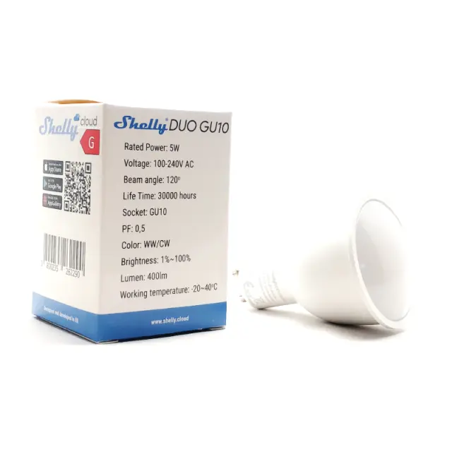 3800235262290 | Shelly DUO GU10 DIM 2700-6500K Wi-Fi - EAN 3800235262290 2