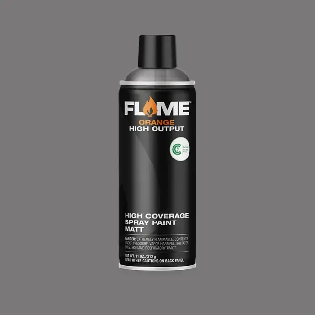 Flame Orange Spray Paint 400ml FO-840 Dark Grey Neutral