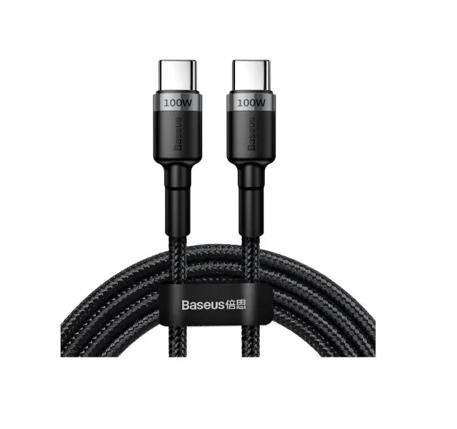 Καλώδιο Baseus Cafule Flash Charging Data Cable 100W USB-C to USB-C Black 2m (CATKLF-ALG1)
