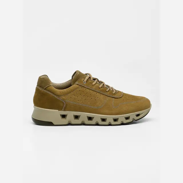 Imac Sneakers Ανδρικό δέρμα Nubuck Καφέ IMA/103350 TAUPE