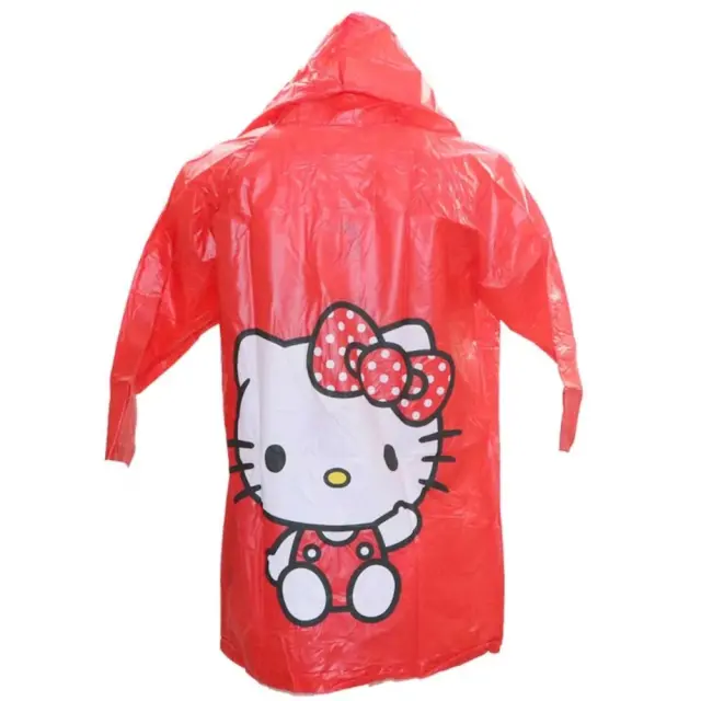 Αδιάβροχο Raincoat Παιδικό με Κουκούλα Red Hello Kitty 8110034 - 5-6Y (110-116cm) 2