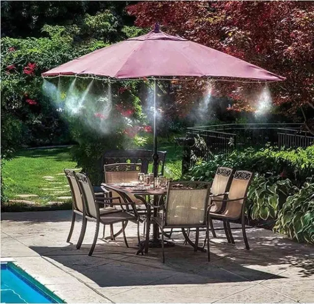 Σύστημα Υδρονέφωσης Water Spring Εξωτερικών Χώρων Patio Mistcooling Kit 10m Διάμετρος 3