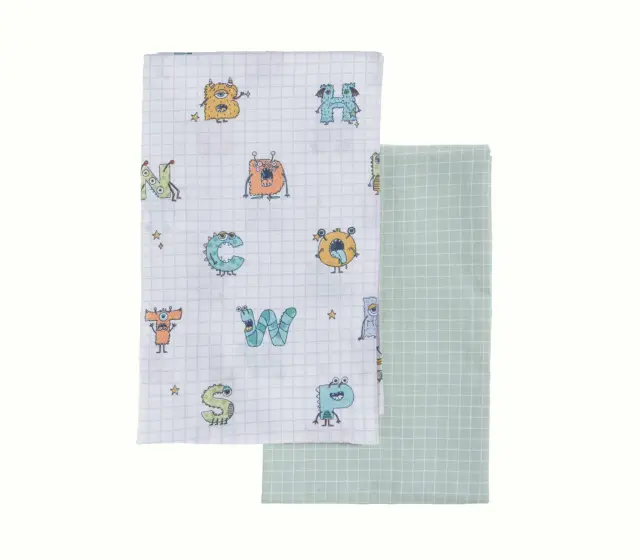 ΒΡΕΦΙΚΑ ΣΕΤ ΣΕΝΤΟΝΙΑ ΛΙΚΝΟΥ 2ΤΜΧ ALPHABET MONSTER NEF-NEF HOMEWARE 2