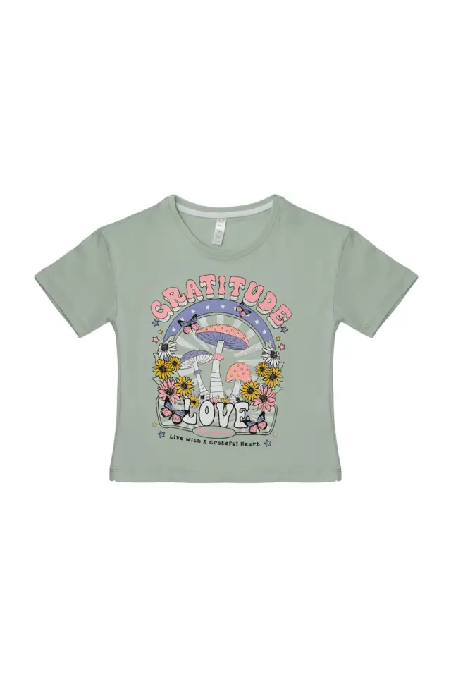 T-Shirt Kid Gratitude Φιστικί