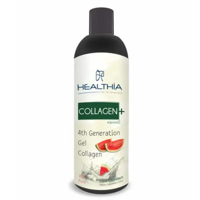 HEALTHIA Collagen Plus Υγρό Πόσιμο Κολλαγόνο με Γεύση Καρπούζι, 500ml