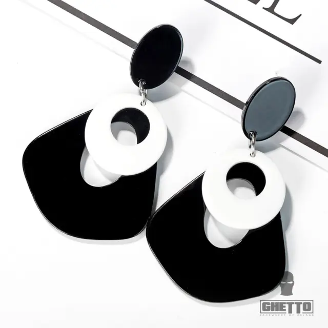 Ghetto Geometric Acrylic Earrings