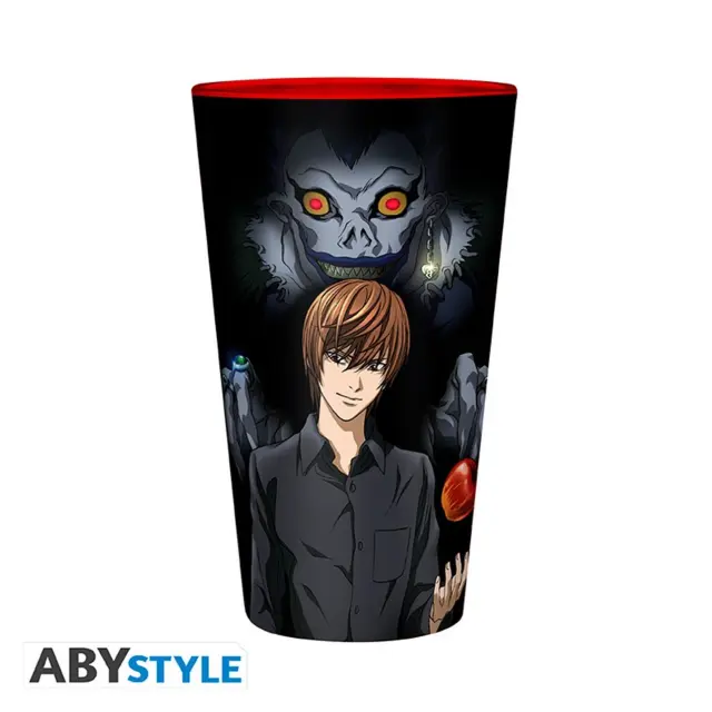 Ποτήρι γυάλινο DEATH NOTE - Large Glass - 400ml - Light & Misa ABYVER223 2