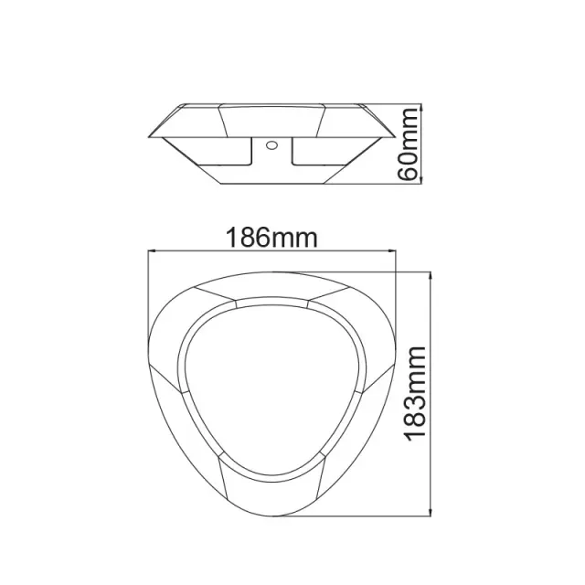 LED SMD WALL LUMINAIRE 7W 520LM 330° 230V AC 3.000K DARK GREY CRI80 IP54 30.000HRS / LG3804G 2