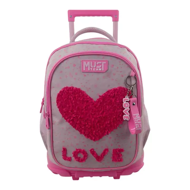 Must Σχολική Τσάντα Τρόλεϊ Δημοτικού 3 θήκες Cute Love (000587687)