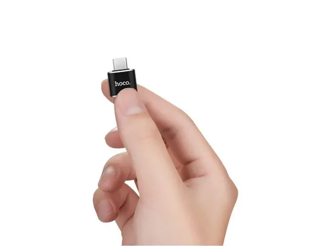 Αντάπτορας Hoco UA5 USB-A σε USB-C OTG 2.4A Μαύρος 3