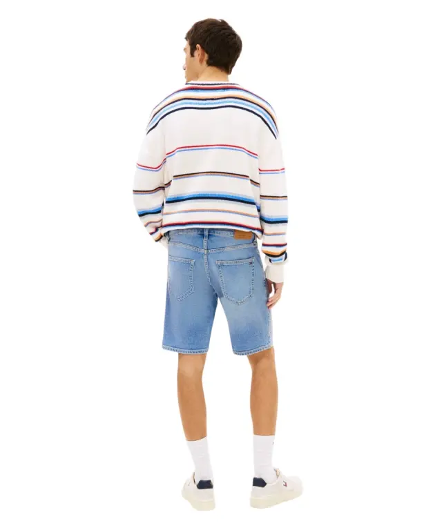 Tommy Hilfiger - Ανδρική Βερμούδα Σορτς Scanton Whiskered Denim Slim Fit DM0DM22981-1A5 Μπλε 3