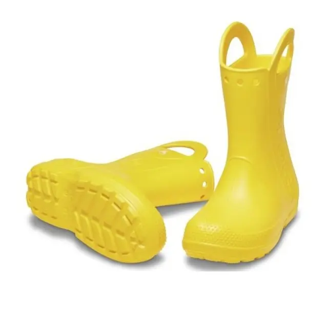 Παιδικές Γαλότσες Crocs Handle Rain K-Yellow (Μεγέθη 28-34) ΚΙΤΡΙΝΟ 2