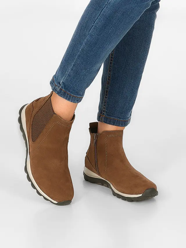 Gabor Μποτάκια Γυναικείο δέρμα Nubuck Καφέ GAB/56860 41-WHISKY 2