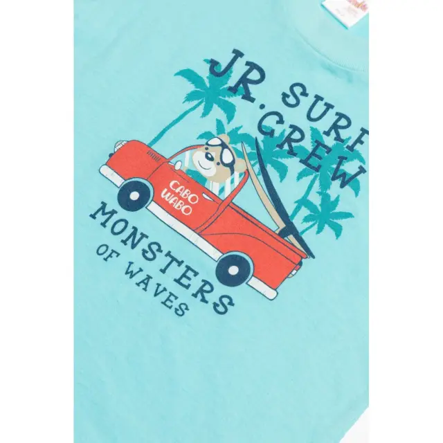 Πυτζάμα Βρεφική Καλοκαιρινή Minerva Surf Crew Τυρκουάζ No 3 61946-153 3
