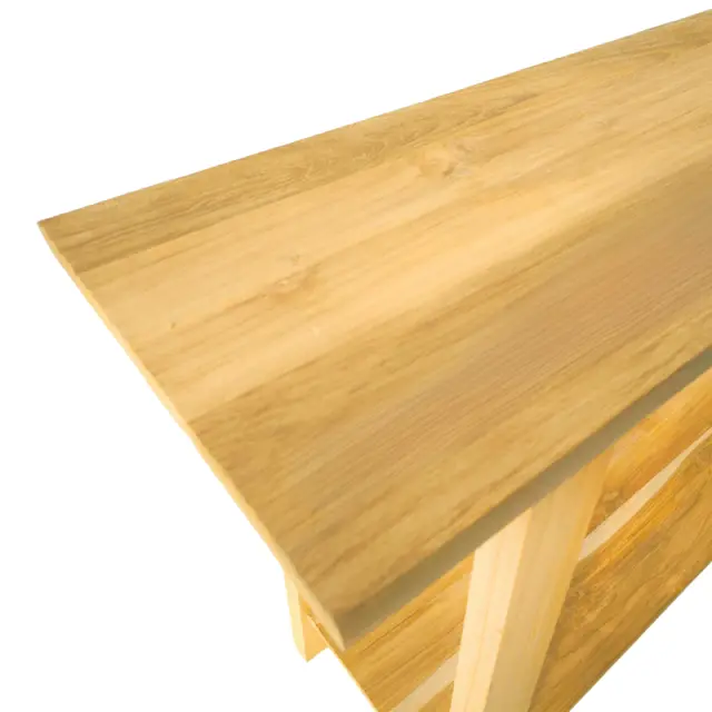 Κονσόλα Decoza pakoworld teak ξύλο σε φυσική απόχρωση 140x40x80εκ 2