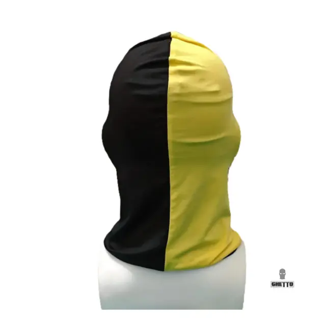 Ghetto Yellow / Black Balaclava 2 Hole Unisex 2