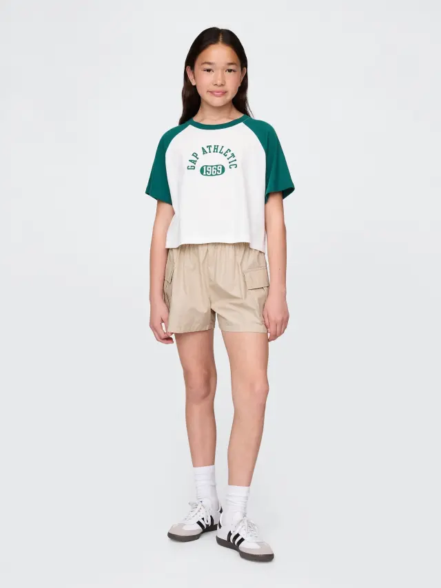 Μπεζ Παιδικό Σορτς από Ποπλίνα Easy Cargo Bedrock