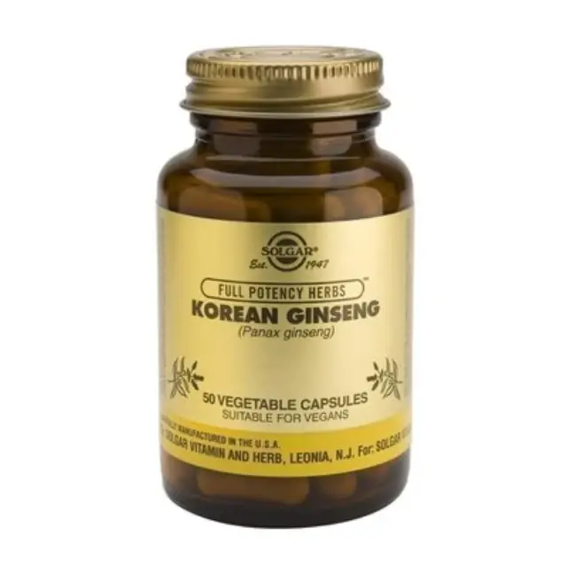 Solgar Ginseng Korean Κορεάτικο Τζίνσενγκ 50 φυτικές κάψουλες