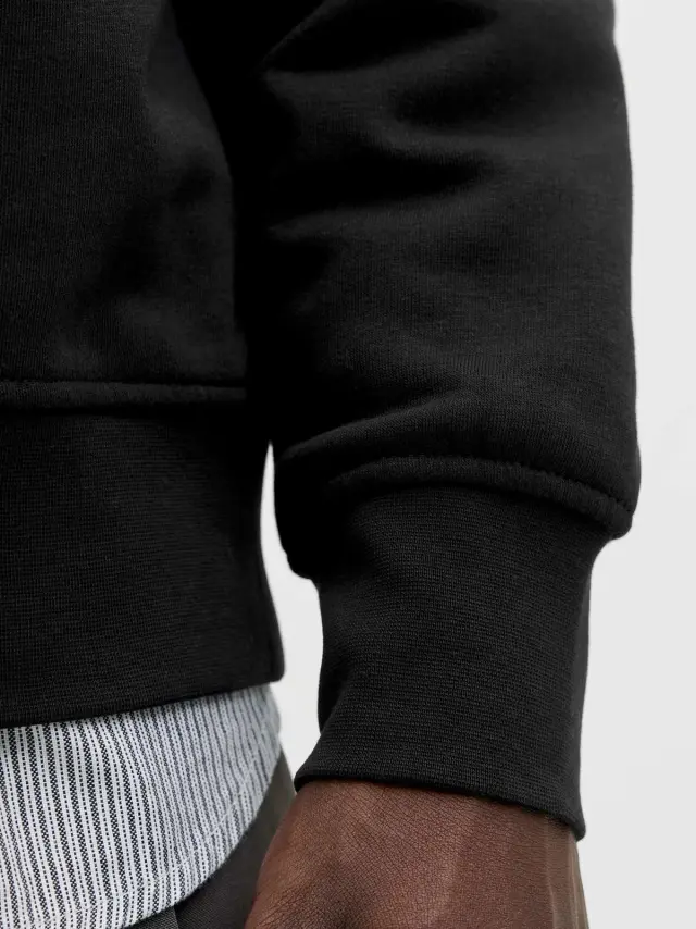 JJESOHO SWEAT QUARTER ZIP HN NOOS Black 2