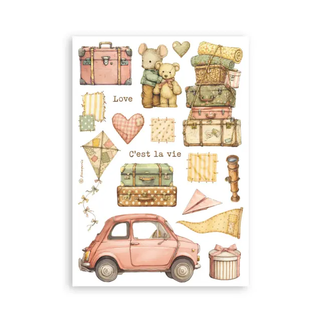 Αυτοκόλλητα Washi pad A5, 8 φύλλα, Cozy Family 3