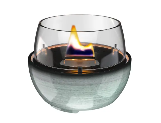 Επιτραπέζια Εστία Φωτιάς Tulip 14 Reactive Glaze Tenderflame με διάρκεια καύσης 4 - 5 ώρες, χωρητικότητα δεξαμενής 250ml και διαστάσεις 14.1x12.5cm - Green TF-0410008