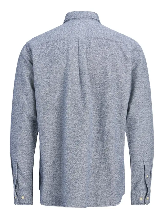 JPRBLUHARVEY TWILL SOLID L/S SHIRT SN - Dark Navy 2
