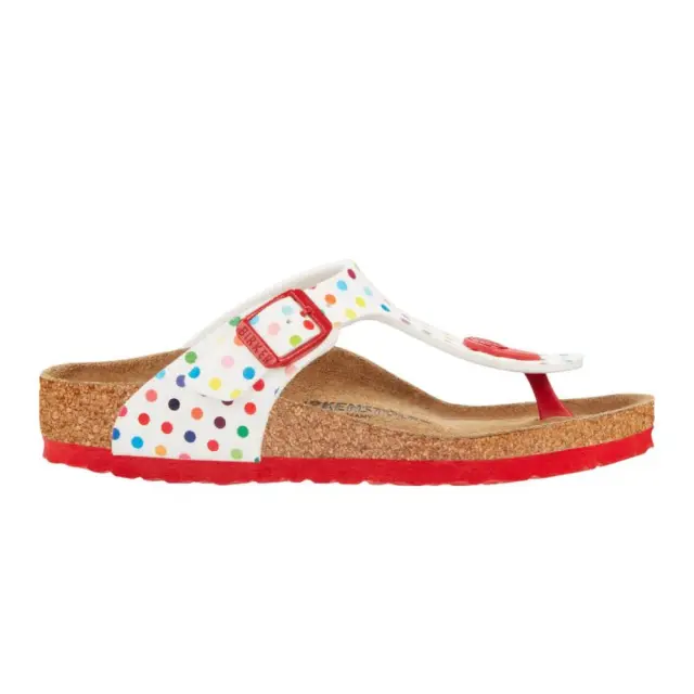 Birkenstock Σαγιονάρες Παιδικό Microfiber Άσπρο BIR/GIZEH KIDS 1021713 DOT WHI - 30