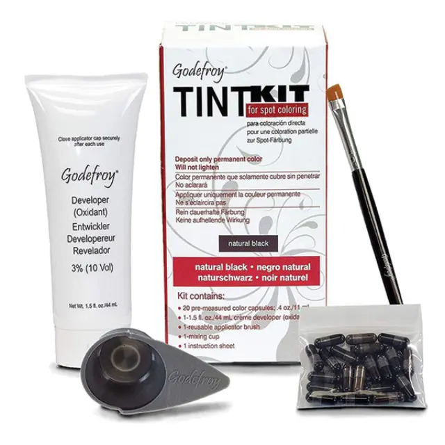 Godefroy Eyebrow Tint Kit for Spot Coloring 44ml | Απόχρωση Natural Black