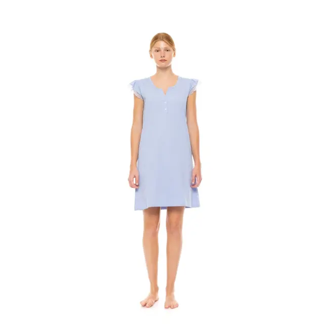 Νυχτικό Γυναικείο S1511 Pastel Solid Dusty Pink Pink Label - 3XL