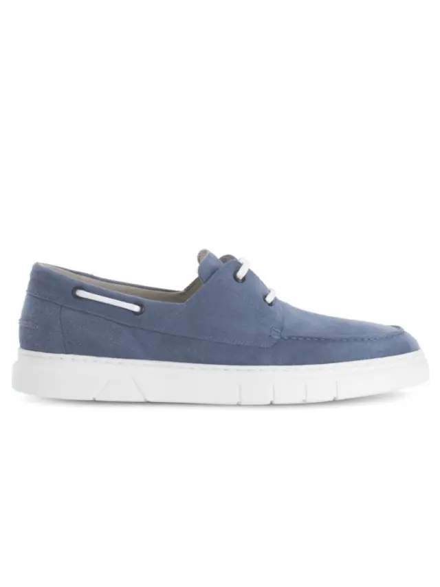 Pius Gabor Μοκασίνια-Loafers Ανδρικό δέρμα Nubuck Μπλέ PGA/102317 02-SKY 3