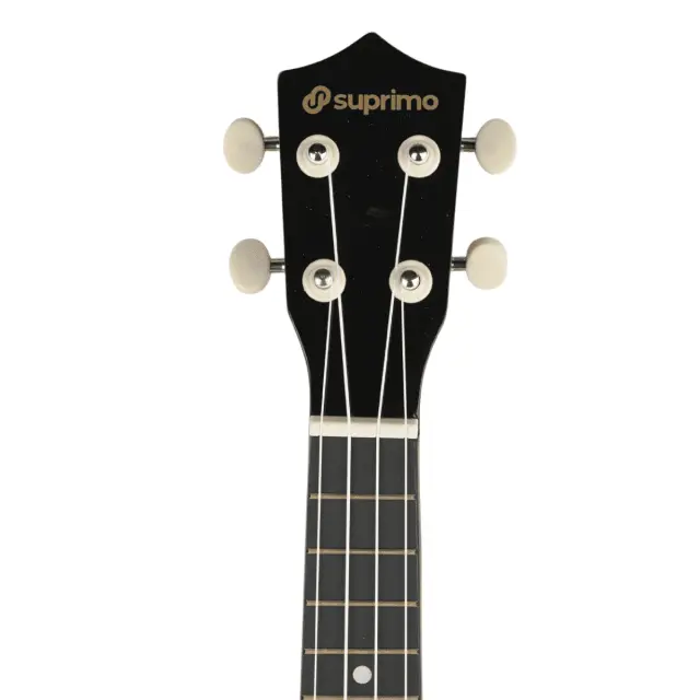 SUPRIMO UK21 SET BK soprano ukulele 21" black wooden cover 3 picks spare strings tuner set for children learning to play 3