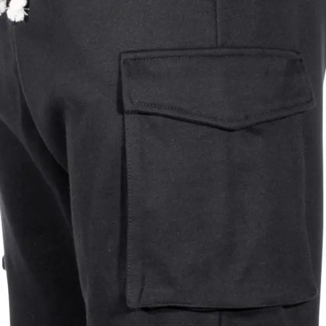 Mil-Tec US Sweat Shorts Cotton Black-Βερμούδα για Τακτική-Καθημερινή Χρήση Μαύρη - 01-Black-Μαύρο 3
