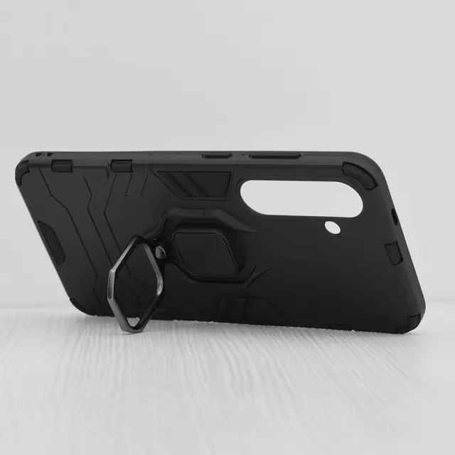 Techsuit® Silicone Shield Θήκη με Μαγνητικό Ring Holder για Galaxy S24 Plus- Black 2