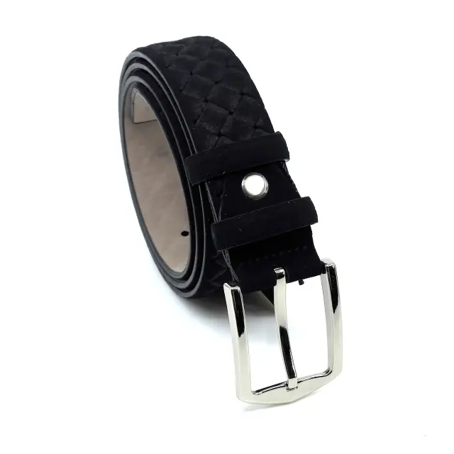 ΖΩΝΗ LEGEND ACCESSORIES P.U. LEATHER 3,5 CM ΧΡΩΜΑ ΜΑΥΡΟ ΤΥΠΟΥ SUEDE C-62 - 110cm 2