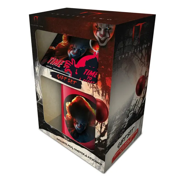 Pyramid International® It Chapter 2 (Time To Float) Mug Coaster Keychain Gift Set