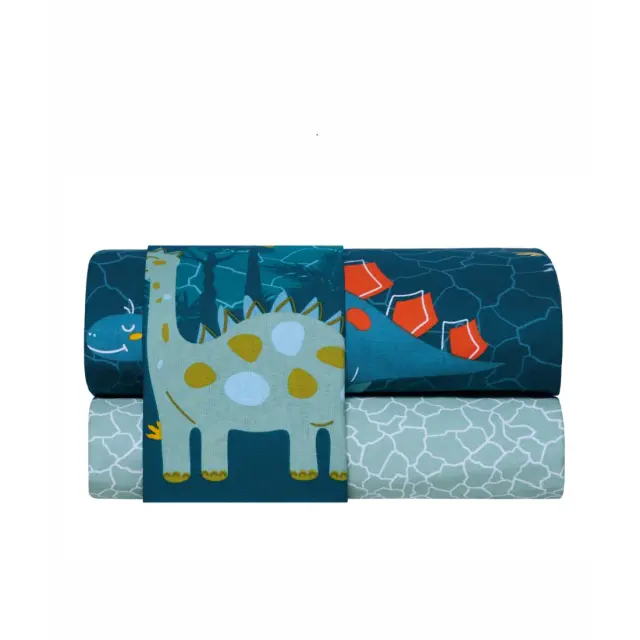 Σετ Παιδικά Σεντόνια Μονά 3 Τεμαχίων Kentia Pachy Blue-Mint 160x270 3