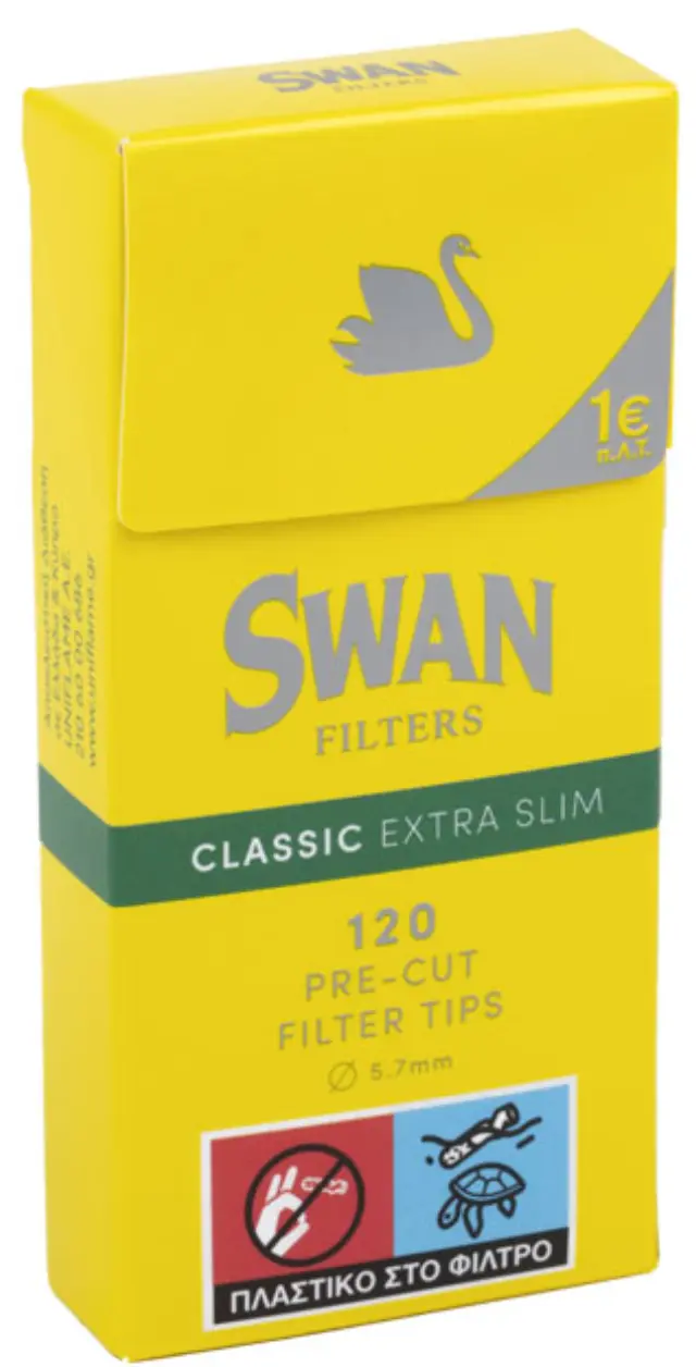 Swan Φιλτράκια Classic Extra Slim 5.7mm 120x 20τμχ 1 τμχ