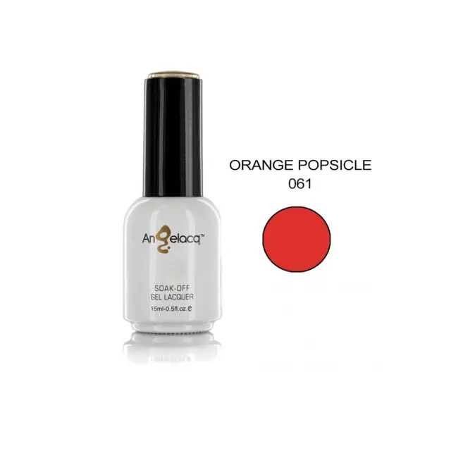 Ημιμόνιμο επαγγελματικό βερνίκι ANGELACQ 15ML - 0.5FL.OZ 061 Orange Popsicle