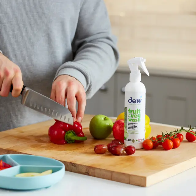 Dew Fruit & Veg Wash, Απολυμαντικό Καθαριστικό Spray Φρούτων και Λαχανικών Χωρίς Τοξικά Χημικά 250ml 2