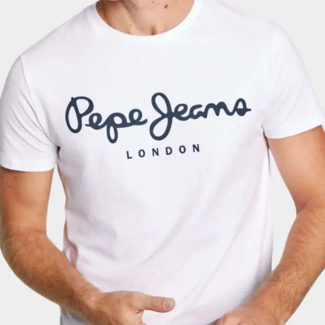 Pepe Jeans - Ανδρικό T-shirt Original Stretch PM508210-800 Λευκό - 2XL 2