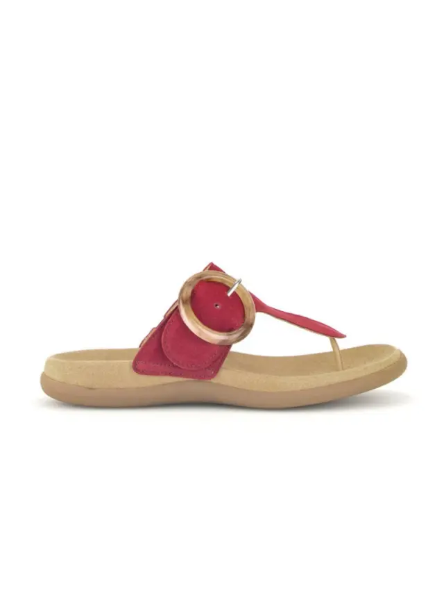 Gabor Παντόφλες Γυναικείο δέρμα Nubuck Κόκκινο GAB/43701 15-RUBIN 3