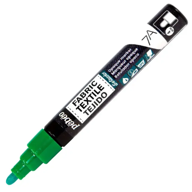 Pebeo Μαρκαδόρος Υφάσματος Καλυπτικός Μύτη 4mm - 11 Green