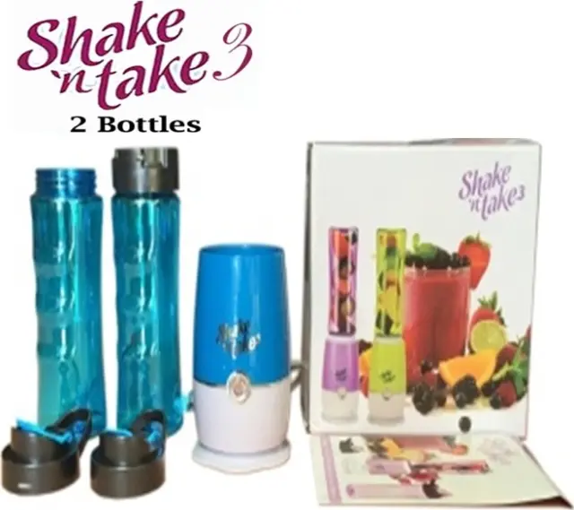 Shake N Take Bottle 3 Μπλέντερ για Smoothies 0.5lt 180W Μπλε 2
