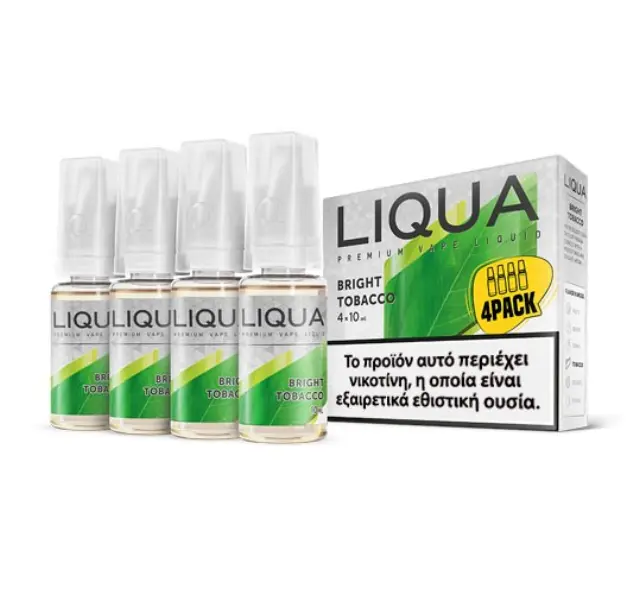 Bright Tobacco 4 x 10ml - Liqua 6mg