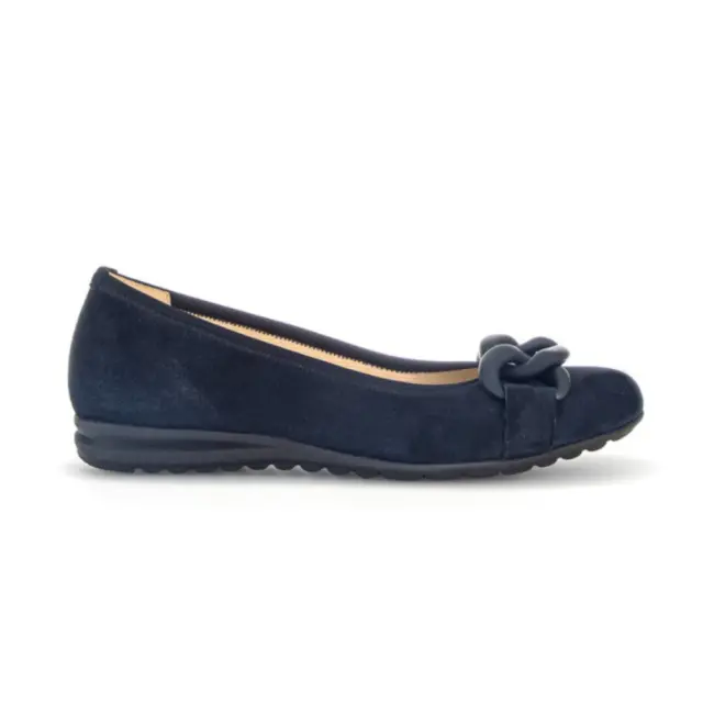 Gabor Μπαλαρίνες Γυναικείο δέρμα Nubuck Μπλέ GAB/62625 36-DARK BLUE