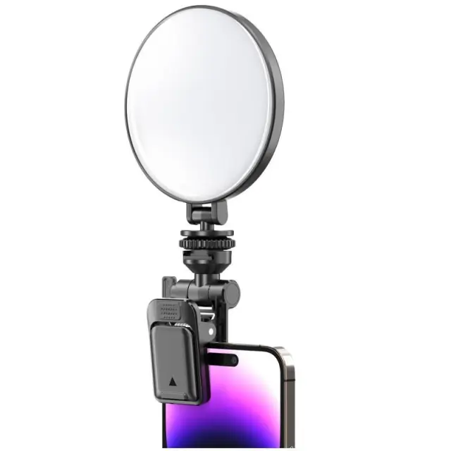 Φωτιστικό Selfie LED Ring Lamp Blavec Aura Mini P-60 για Κινητά Μαύρο N71289
